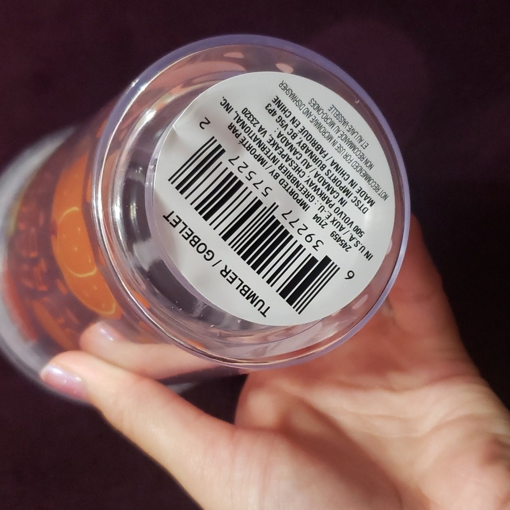 SOLD!! Fall Autumn Themed Cold Drink Tumbler w/ Lid & Reusable Straw - Picture 8 of 9